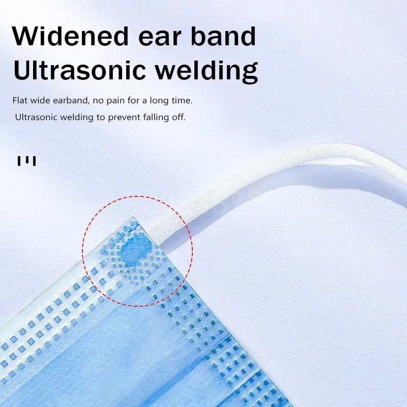50-500 szt. jednorazowych mase – Disposable Mask Blue recenzja i cena